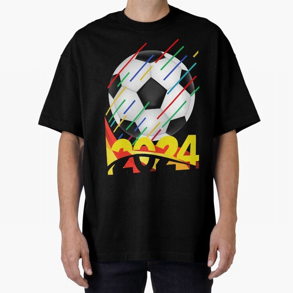 FOOTBALL 2024 Oversized T-Shirt Feel the Roar of FIFA World Cup 2026 USA Canada Mexico Spirit, Capturing Netherlands, Cristiano Ronaldo, Classic Soccer Heritage, Championship Pressure, Fan Loyalty and International Pride; Built for Supporters