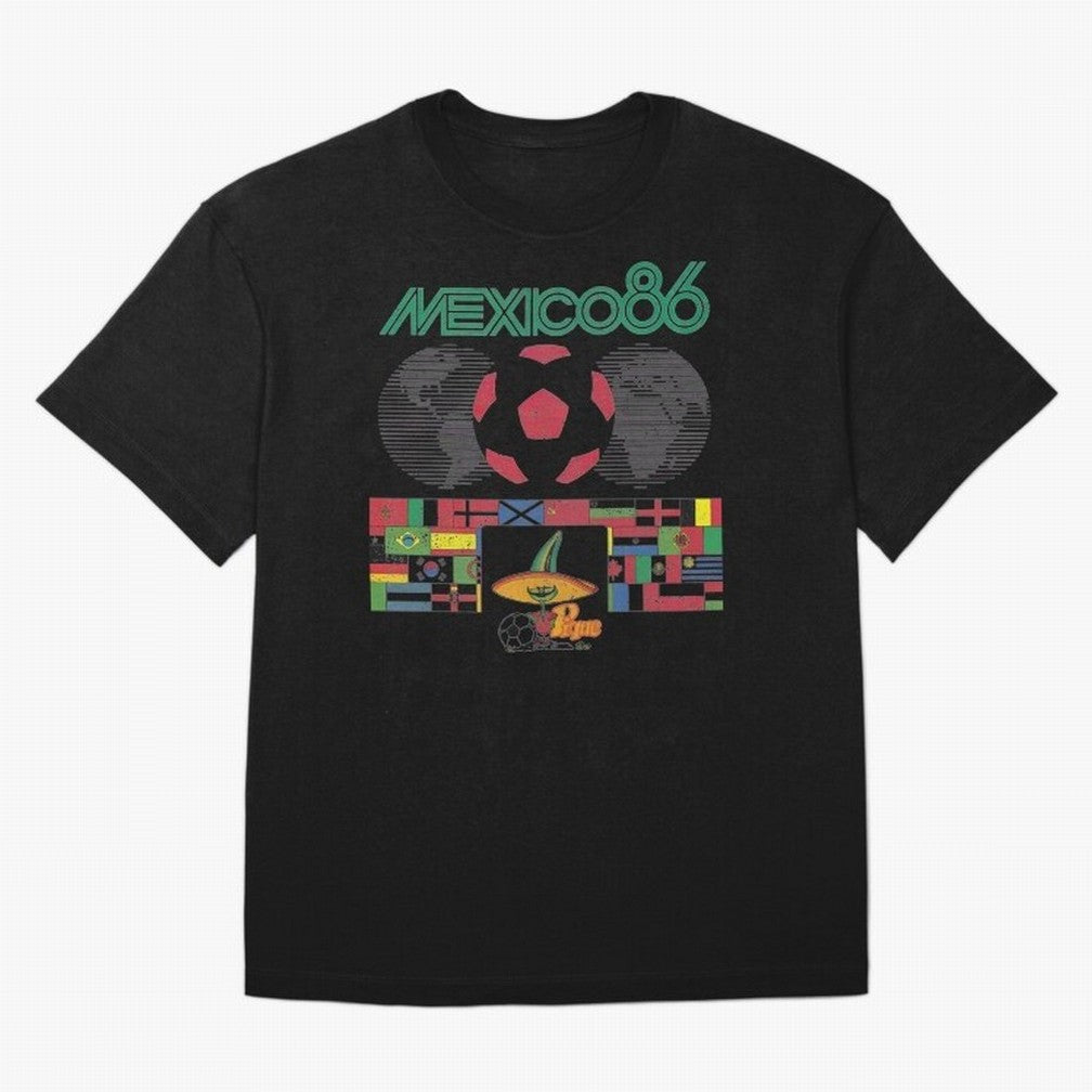 MEXICO-86-WORLD-CUP-T-SHIRT Oversized T-Shirt Bring a Vintage Feel to the FIFA World Cup 2026 Journey through Messi Highlights, Netherlands Pride, Sports Nostalgia, International Competition, Famous Players and Unforgettable Victories; Great for