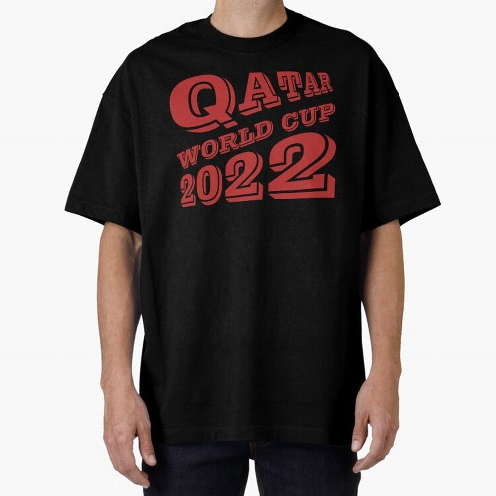 Qatar World Cup 2022 Oversized T-Shirt Capture Stadium Memories from the FIFA World Cup 2026 Group Stage Journey through Neymar Highlights, Portugal, Spain and Germany Pride, Soccer Culture, Superstar Moments, National Team Dreams and Competitive