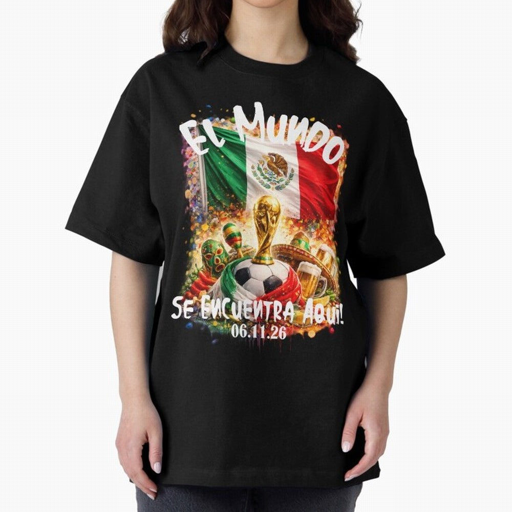 World Cup 2026 Oversized T-Shirt Celebrate Every Goal in FIFA World Cup 2026 for Fans of Neymar, Haaland and Cristiano Ronaldo and Brazil, Portugal and Argentina, Bringing Football Festival Excitement, Trophy Ambitions, Country Rivalries and Star