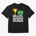 Brazil Soccer Team Fan Football Brazilian Flag 2022 T-Shirt - Brazil T shirt Soccer - Brazil Flag Vintage - Brazilian Oversized T-Shirt Discover Global Football Passion for FIFA World Cup 2026 Group Stage, Celebrating CR7, England, Game Day