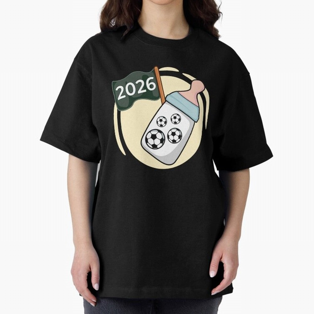 Baby 2026 FOOTBALL Oversized T-Shirt Make Every Match About Match Day Hype around FIFA World Cup 2026, Haaland and Mbappe, Spain and Netherlands, Vintage Soccer Flavor, Modern Football Stars, National Flags and Final Night Emotion; Great for Watch