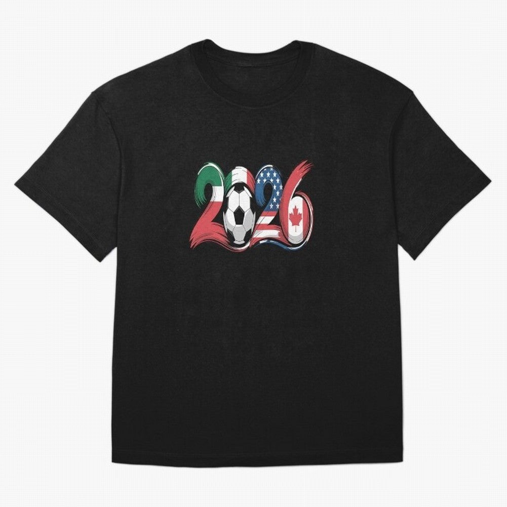 2026 Soccer Play Game Year Players Oversized T-Shirt Feel FIFA World Cup 2026 USA Canada Mexico for Fans of Neymar, Haaland and Cristiano Ronaldo and England and Germany, Bringing Soccer Culture, Superstar Moments, National Team Dreams and