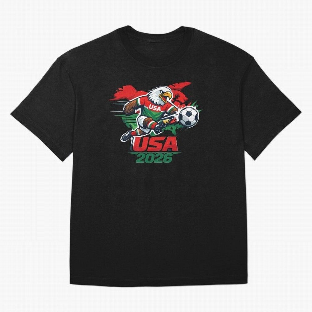 USA Canada Mexico Soccer Cup Oversized T-Shirt Carry the Dream of FIFA World Cup 2026 Group Stage Connected to Messi, Neymar and Mbappe, England, France and Netherlands Energy, Classic Soccer Heritage, Championship Pressure, Fan Loyalty and