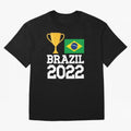 Brazil Soccer Team Fan Football Brazilian Flag 2022 T-Shirt - Brazil T shirt Soccer - Brazil Flag Vintage - Brazilian Oversized T-Shirt Show Championship Spirit for Match Day Hype around FIFA World Cup 2026, Cristiano Ronaldo, Argentina, Goal