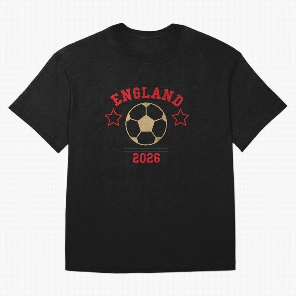 England ¡ª Vintage Soccer Tee Oversized T-Shirt Live the Energy of the FIFA World Cup 2026 Group Stage Journey through Mbappe Highlights, Portugal Pride, Goal Celebration Energy, Supporter Heritage, Football Icons and Worldwide Tournament Joy;