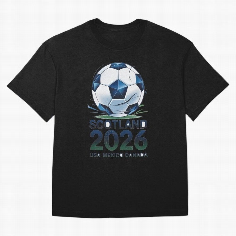 Scotland Soccer Football Design 2026 Oversized T-Shirt Stand with FIFA World Cup 2026 Group Stage for Fans of Messi, Neymar and Mbappe and Brazil, Bringing Supporter Pride, Iconic Celebrations, Legendary Names and Global Match Day Energy; Made for