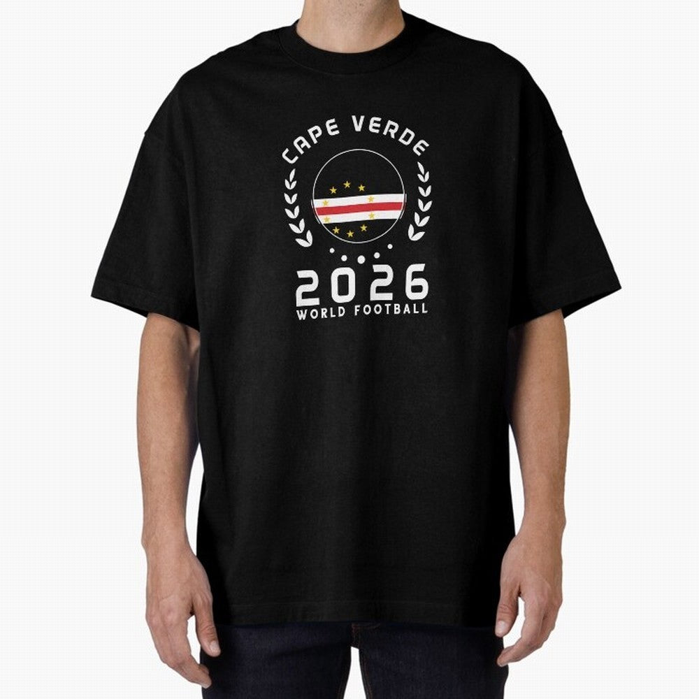 World Cup 2026 Cape Verde Football Fan Cape Verdean Supporter Gift T-Shirt_85310196 Oversized T-Shirt Treasure FIFA World Cup 2026 Group Stage Filled with Mbappe, France and Portugal Energy, Match Day Excitement, Supporter Culture, Golden Goals and