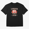 Front Print Canada Soccer World Cup 2026 - Canadian Fan Gift T-Shirt_84561562 Oversized T-Shirt Support Your Favorite Stars during the FIFA World Cup 2026 Group Stage Journey through CR7 Highlights, France and Portugal Pride, Championship Spirit,