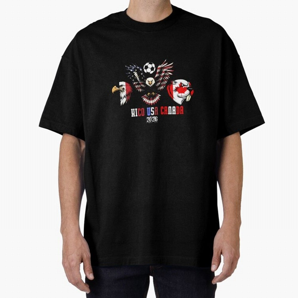 World cup 2026 T-Shirt_84564047 Oversized T-Shirt Honor the Football Icons of FIFA World Cup 2026 USA Canada Mexico Capturing Neymar, Argentina Energy, Retro Football Energy, Iconic Rivalries, Trophy Chase Drama and Stadium Atmosphere; Perfect for