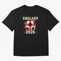 Front Print England Soccer World Cup 2026 - English Fan Gift T-Shirt_84562392 Oversized T-Shirt Celebrate Rivalries and Pride in FIFA World Cup 2026 Group Stage for Fans of Neymar and Portugal, Bringing Classic Soccer Heritage, Championship