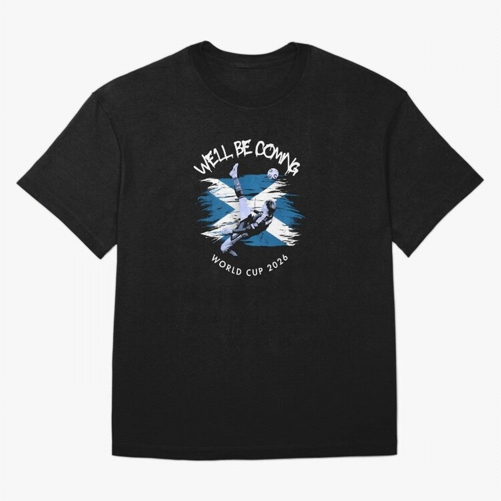 We'll be coming 2026 - Tartan Army Returns T-Shirt_83870751 Oversized T-Shirt Celebrate Football Heritage in the FIFA World Cup 2026 Journey through Cristiano Ronaldo Highlights, Brazil Pride, Football Passion, Legendary Performances, Festival