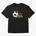 USA 2026- Germany Oversized T-Shirt Celebrate FIFA World Cup 2026 for Fans of Messi and England and Germany, Bringing Football Festival Excitement, Trophy Ambitions, Country Rivalries and Star Player Buzz; Perfect for Supporters Who Want Bold