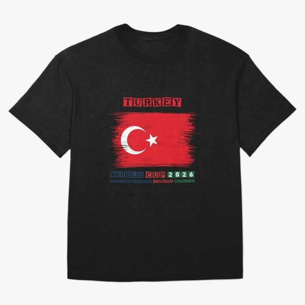 TURKEY WORLD CUP 2026 Oversized T-Shirt Capture Stadium Memories from FIFA World Cup 2026 Featuring Mbappe, Germany Energy, Stadium Chants, National Pride, Trophy Dreams and Unforgettable Football Memories; Perfect for Supporters Who Want Bold