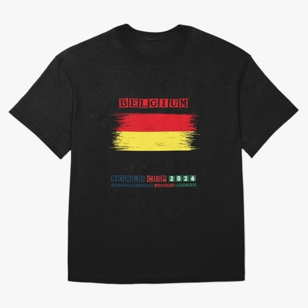 BELGIUM WORLD CUP 2026 Oversized T-Shirt Represent the Passion of the FIFA World Cup 2026 Group Stage Journey through Haaland Highlights, Spain Pride, Stadium Memories, Football Loyalty, International Chants and Championship Tradition; Made for Die