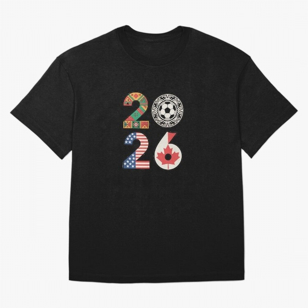 2026 Football Countries Design ¨C USA, Canada & Mexico Inspired Art Oversized T-Shirt Relive Legendary Nights from FIFA World Cup 2026 Group Stage for Fans of CR7 and Messi and Spain and Netherlands, Bringing Sports Nostalgia, International