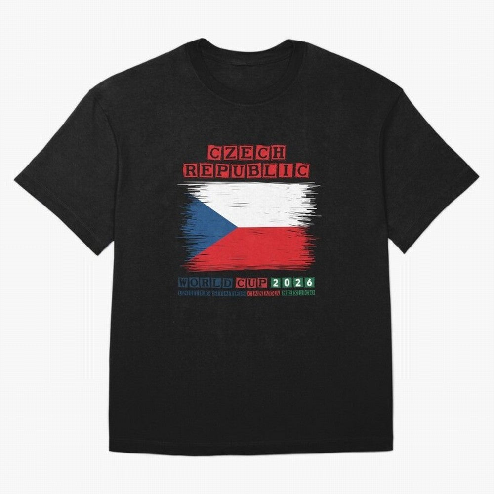 Czech Republic WORLD CUP 2026 Oversized T-Shirt Show Your Love for FIFA World Cup 2026 Built around Cristiano Ronaldo, Haaland and CR7, England, France and Netherlands Energy, Match Day Excitement, Supporter Culture, Golden Goals and Global