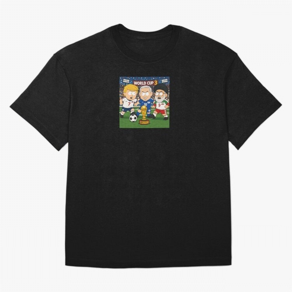 WORLD CUP 3 Oversized T-Shirt Bring FIFA World Cup 2026 Capturing Messi, CR7 and Mbappe, England Energy, Vintage Soccer Flavor, Modern Football Stars, National Flags and Final Night Emotion; Great for Supporters Who Love Legendary Players, National