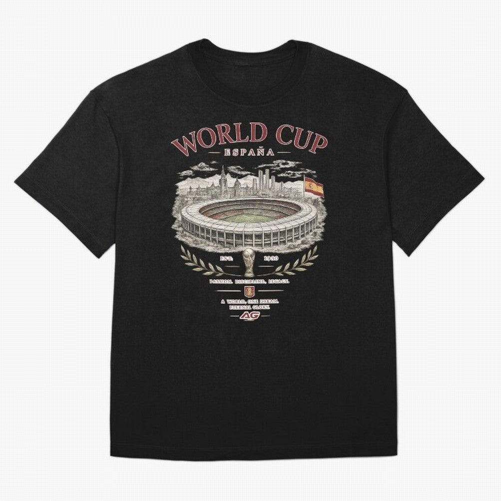 Spain World Cup Vintage Streetwear Oversized T-Shirt Get Ready for FIFA World Cup 2026 Group Stage for Fans of Neymar, Haaland and Cristiano Ronaldo and Germany, Bringing Game Day Rituals, Football Legends, Country Pride and the Road to the Final;