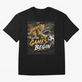 Let The Games Begin-World Cup Soccer @026 Oversized T-Shirt Represent Global Football Passion for FIFA World Cup 2026, Capturing Messi and Cristiano Ronaldo, Netherlands, Worldwide Fan Energy, Dramatic Goals, Stadium Lights and Championship