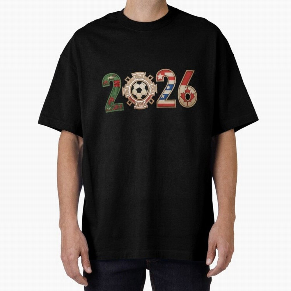 2026 Oversized T-Shirt Honor Champions and Dreams in Match Day Hype around FIFA World Cup 2026 Group Stage, Mbappe, Argentina, France and Brazil, Champion Mindset, Group Stage Buzz, Knockout Tension and Passionate Fan Culture; Created for Match Day