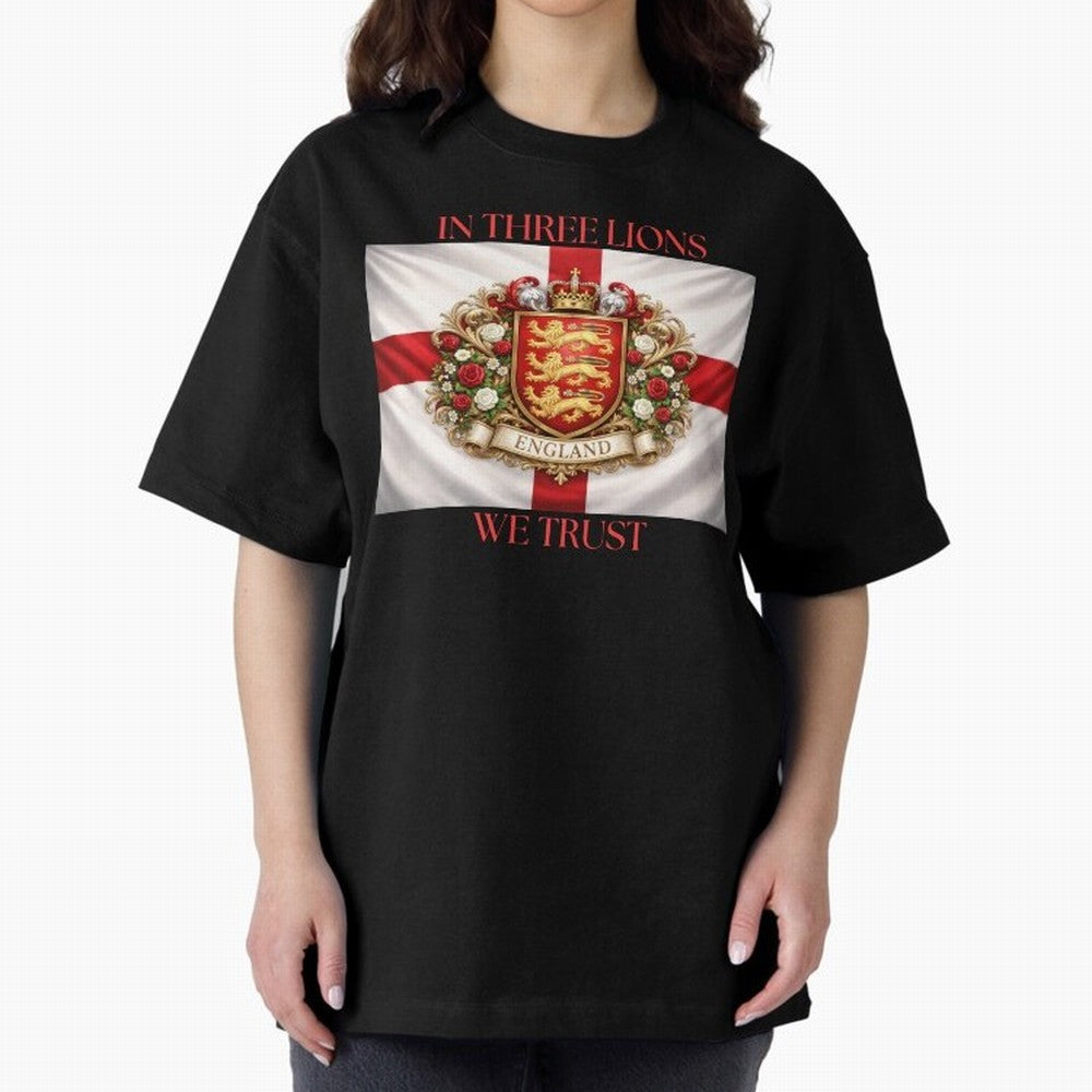 ENGLAND Oversized T-Shirt Show Passion for the Stars of FIFA World Cup 2026 USA Canada Mexico Made for Messi, England Energy, Champion Mindset, Group Stage Buzz, Knockout Tension and Passionate Fan Culture; Perfect for People Who Love Argentina,