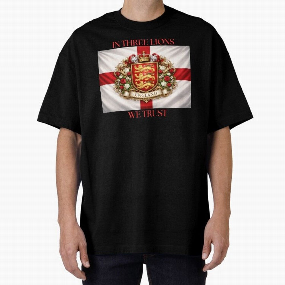 ENGLAND Oversized T-Shirt Show Passion for the Stars of FIFA World Cup 2026 USA Canada Mexico Made for Messi, England Energy, Champion Mindset, Group Stage Buzz, Knockout Tension and Passionate Fan Culture; Perfect for People Who Love Argentina,