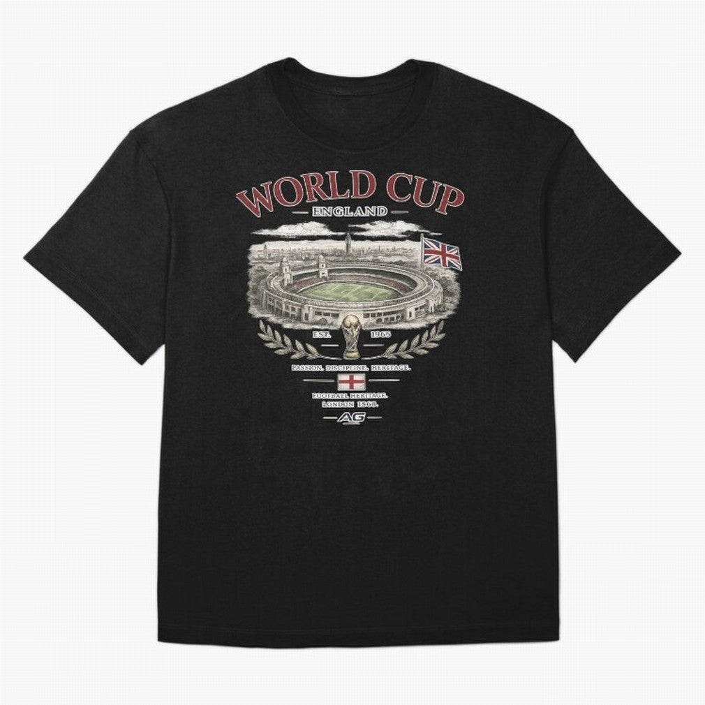 England World Cup Wembley Streetwear Oversized T-Shirt Celebrate the Stars of the FIFA World Cup 2026 Group Stage Journey through Messi, Neymar and Mbappe Highlights, Brazil, Portugal and Argentina Pride, Goal Celebration Energy, Supporter