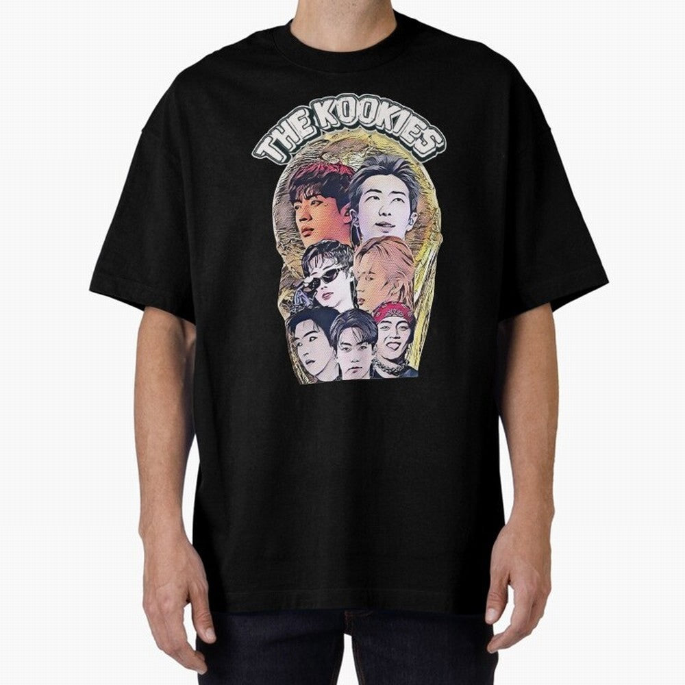 The Kookies - BTS Design Oversized T-Shirt Turn Football Passion into Match Day Hype around FIFA World Cup 2026, Messi and Cristiano Ronaldo, Brazil, Portugal and Argentina, Worldwide Fan Energy, Dramatic Goals, Stadium Lights and Championship