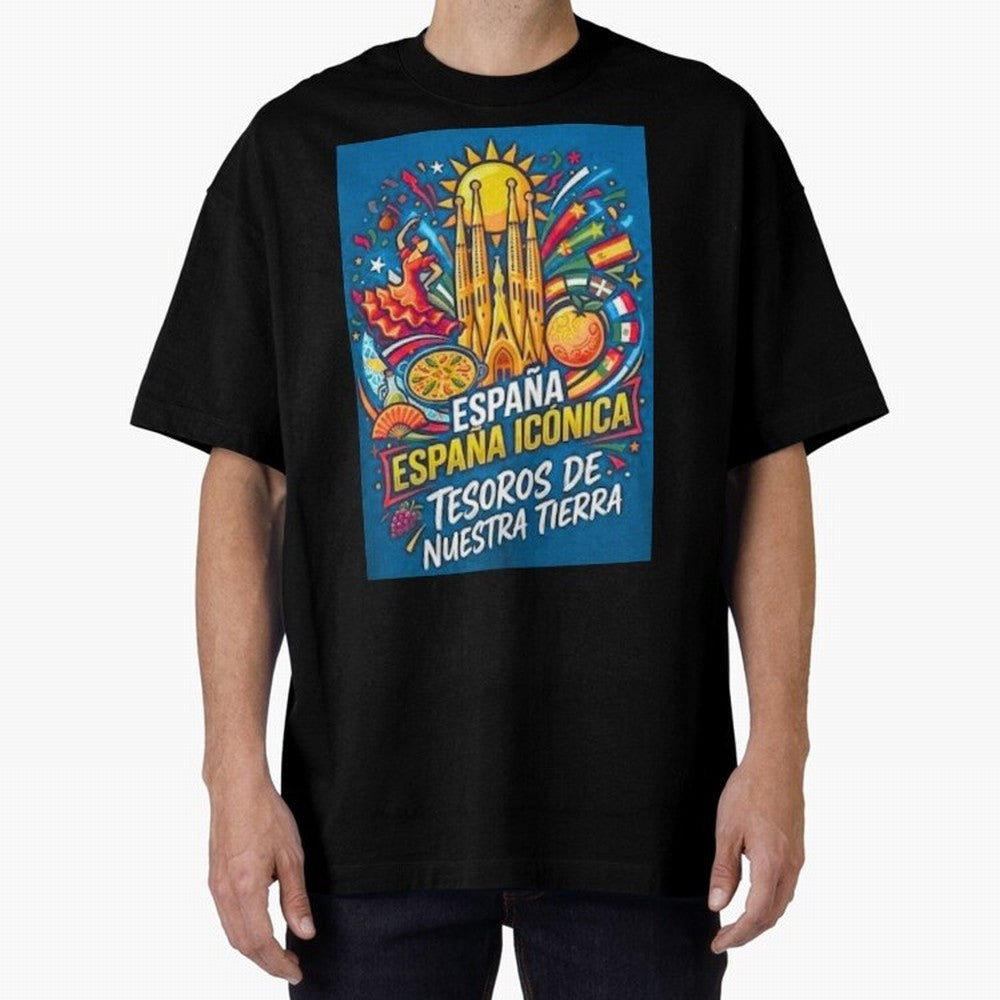 Spain Oversized T-Shirt Represent Global Football Passion for FIFA World Cup 2026, Made for Messi, Neymar and Mbappe, Argentina, Tournament Hype, Historic Matchups, Family Viewing Parties and Global Sports Pride; Made for Die Hard Supporters,