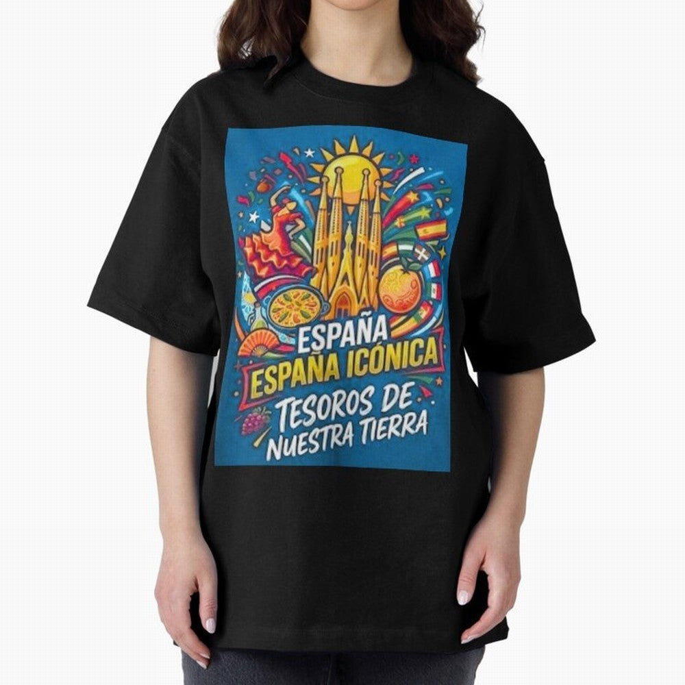 Spain Oversized T-Shirt Represent Global Football Passion for FIFA World Cup 2026, Made for Messi, Neymar and Mbappe, Argentina, Tournament Hype, Historic Matchups, Family Viewing Parties and Global Sports Pride; Made for Die Hard Supporters,