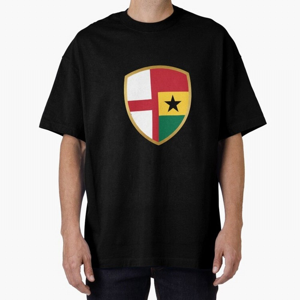 FIFA World Cup - England v Ghana Oversized T-Shirt Represent the Passion of Match Day Hype around FIFA World Cup 2026, Mbappe and Neymar, France and Portugal, Stadium Memories, Football Loyalty, International Chants and Championship Tradition;