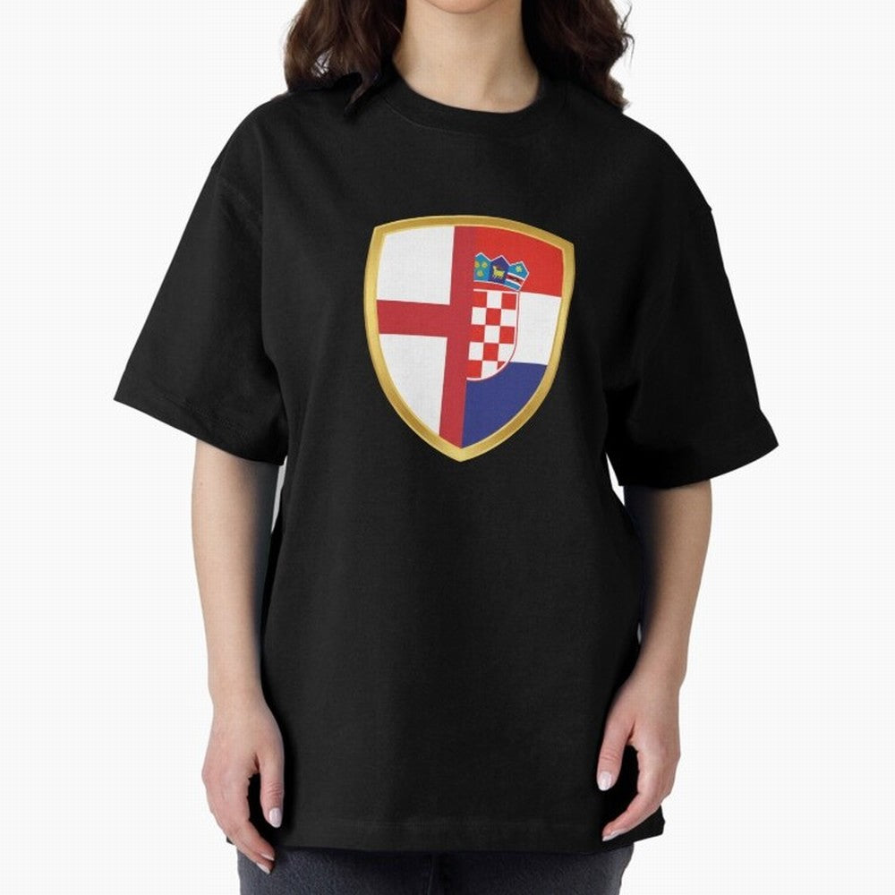FIFA World Cup - England v Croatia Oversized T-Shirt Share Global Football Passion for FIFA World Cup 2026 USA Canada Mexico, Driven by Messi, Neymar and Mbappe, Spain and Netherlands, Soccer Culture, Superstar Moments, National Team Dreams and