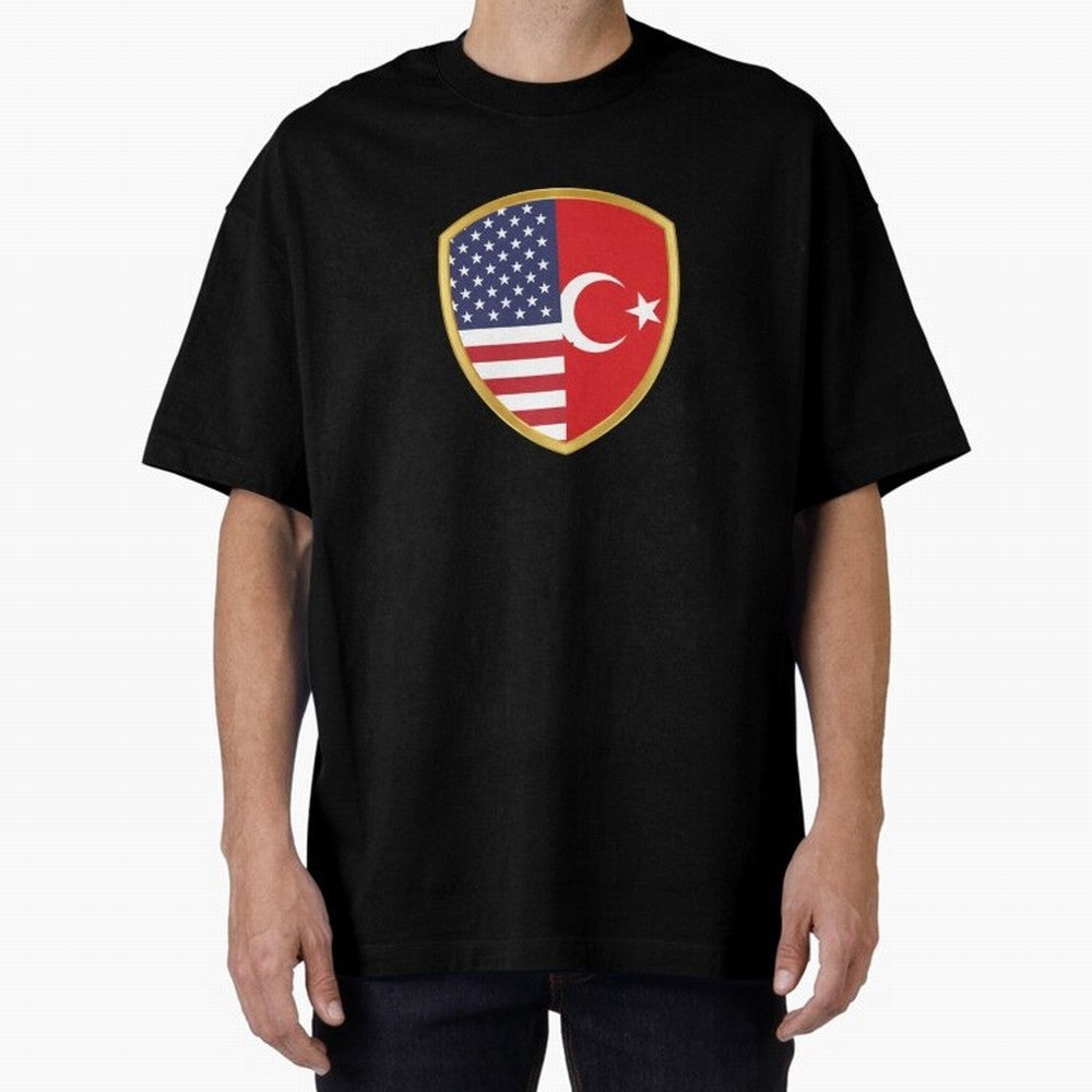 FIFA World Cup -USA v Turkiye Oversized T-Shirt Make Your Look Match FIFA World Cup 2026 Group Stage Spirit, Inspired by Argentina, Haaland, Vintage Soccer Flavor, Modern Football Stars, National Flags and Final Night Emotion; Great for Watch
