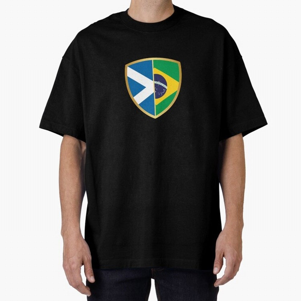 FIFA World Cup -Scotland v Brazil Oversized T-Shirt Bring Trophy Dreams to the FIFA World Cup 2026 Journey through Messi Highlights, England, France and Netherlands Pride, Vintage Soccer Flavor, Modern Football Stars, National Flags and Final Night