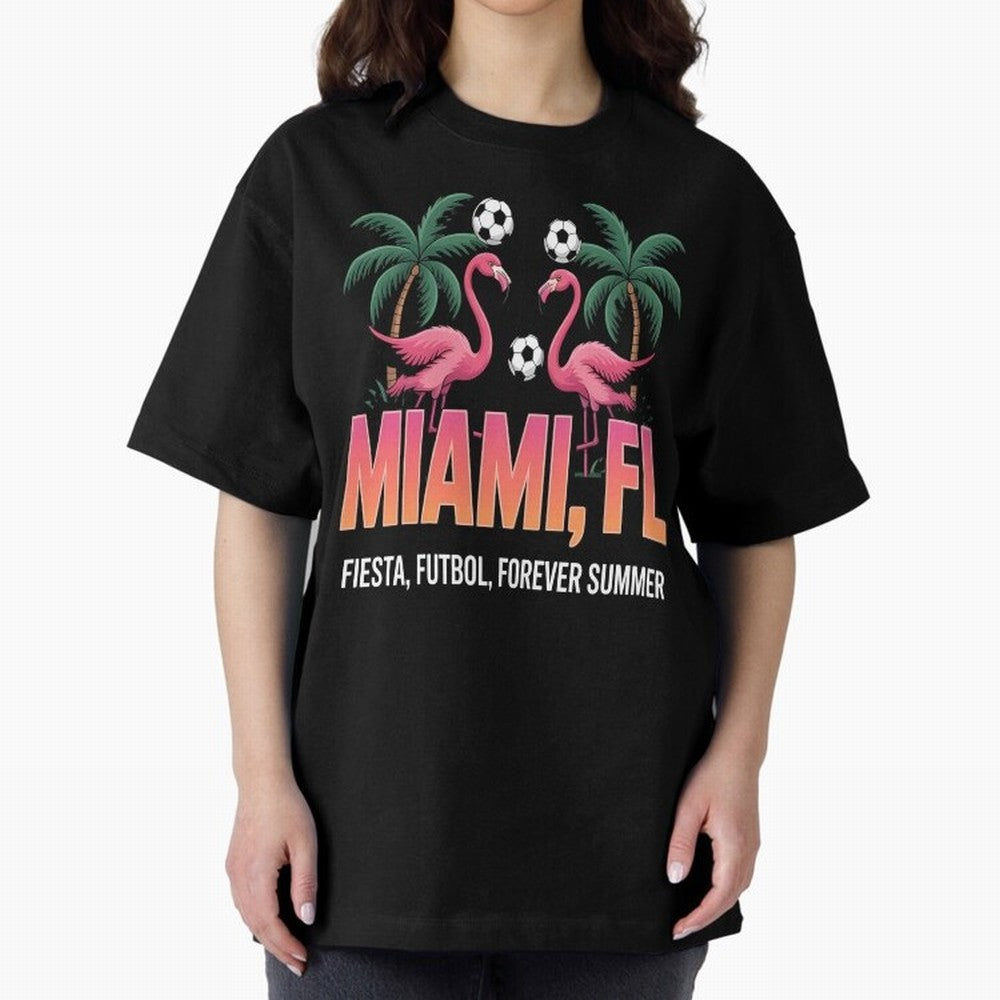 2026 soccer city - Miami FL - canada soccer - mexico soccer - north america soccer - 2026 soccer - world football 2026 - funny soccer shirt - patriotic soccer - sarcastic soccer Oversized T-Shirt Honor the Football Icons of FIFA World Cup 2026