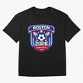 Boston 2026 Host City Welcoming the World Cup Oversized T-Shirt Feel International Energy from Global Football Passion for FIFA World Cup 2026 USA Canada Mexico, Made for Messi, Neymar and Mbappe, Argentina, Goal Celebration Energy, Supporter