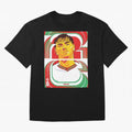 World Cup 2026 Soccer Celebration: United Football Fan Art Oversized T-Shirt Turn Up for Global Football Passion for FIFA World Cup 2026, Celebrating CR7, Portugal, Spain and Germany, Global Supporter Spirit, Legendary Goals, National Colors and