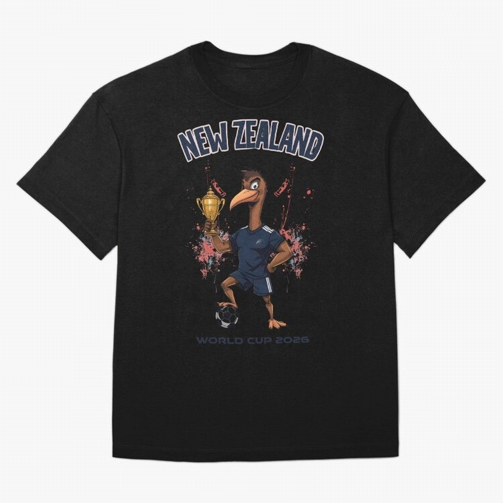 New Zealand - World Cup 2026 Oversized T-Shirt Follow the Final Road of the FIFA World Cup 2026 USA Canada Mexico Journey through Haaland and Mbappe Highlights, Brazil Pride, Football Passion, Legendary Performances, Festival Vibes and Supporter
