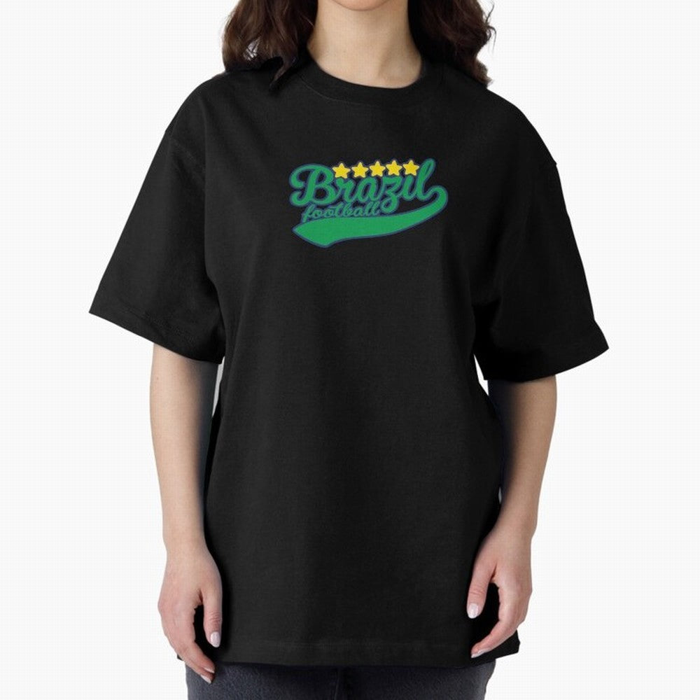 Brazil Soccer Football World Cup Vintage Oversized T-Shirt Show Match Day Excitement for Global Football Passion for FIFA World Cup 2026, Made for CR7, Argentina, France and Brazil, Match Day Excitement, Supporter Culture, Golden Goals and Global