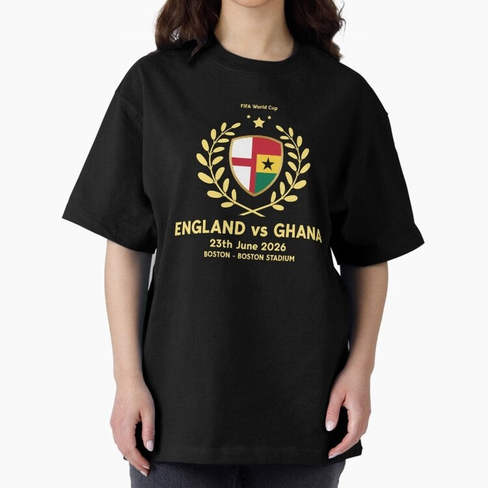 FIFA World Cup - England v Ghana Oversized T-Shirt Feel the Roar of the FIFA World Cup 2026 Group Stage Journey through CR7 Highlights, Brazil, Portugal and Argentina Pride, Match Day Excitement, Supporter Culture, Golden Goals and Global Football