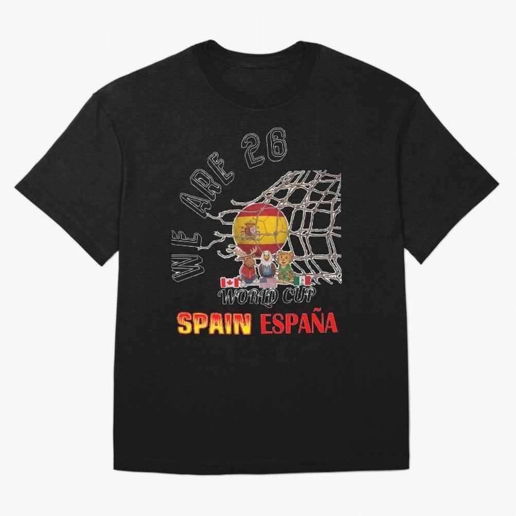 World cup 26 - Spain Oversized T-Shirt Join the Global Buzz around the FIFA World Cup 2026 Group Stage Journey through Neymar, Haaland and Cristiano Ronaldo Highlights, Portugal Pride, Stadium Chants, National Pride, Trophy Dreams and Unforgettable