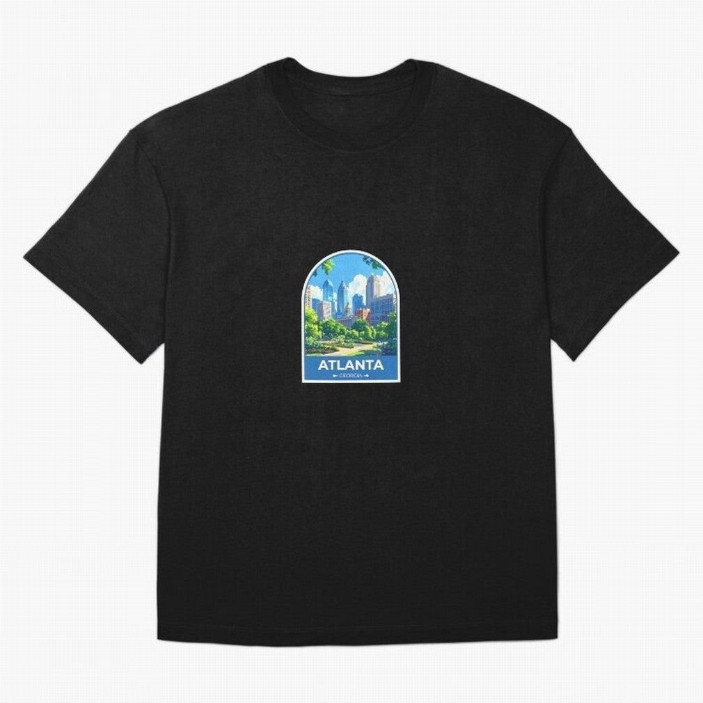 Atlanta Georgia Oversized T-Shirt Represent Fans Who Live for FIFA World Cup 2026 for Fans of Haaland and Mbappe and Germany, Bringing Retro Football Energy, Iconic Rivalries, Trophy Chase Drama and Stadium Atmosphere; Perfect for Supporters Who