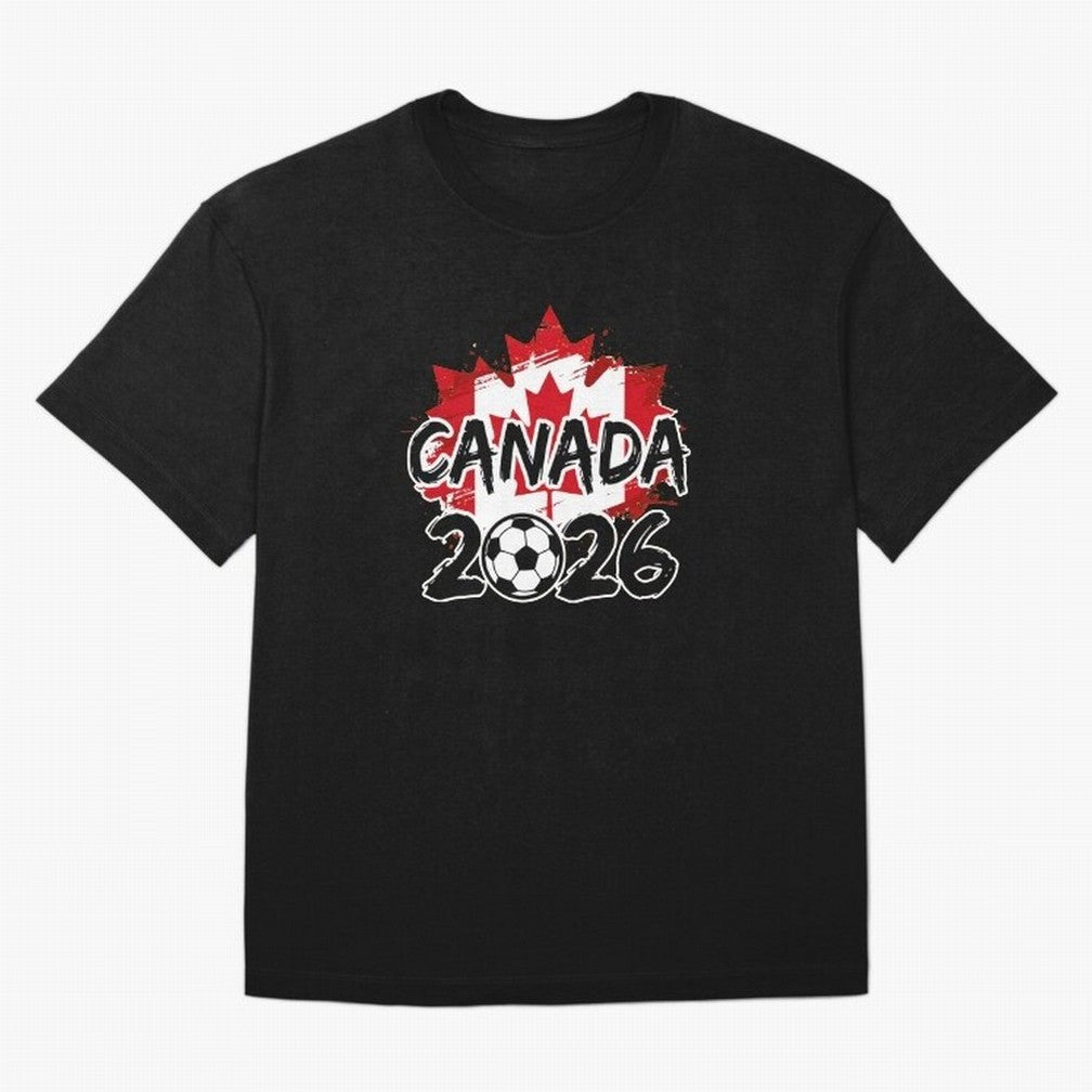 Canada World Cup 2026 Soccer Fan Game Day T-Shirt_86605883 Oversized T-Shirt Keep Football History Alive during FIFA World Cup 2026 Spirit, Built around France, Messi and Cristiano Ronaldo, Goal Celebration Energy, Supporter Heritage, Football