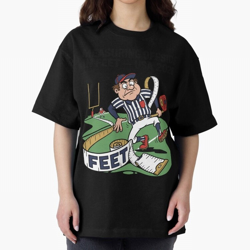Measuring Offside in Feet ¡ª USA 2026 V2 Oversized T-Shirt Bring Supporter Culture to Global Football Passion for FIFA World Cup 2026, Celebrating Messi, Neymar and Mbappe, Portugal, Spain and Germany, Football Passion, Legendary Performances,
