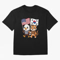 The American eagle and its friend the South Korean tiger Oversized T-Shirt Discover FIFA World Cup 2026 for Fans of Haaland and Argentina, Bringing Global Supporter Spirit, Legendary Goals, National Colors and Tournament Celebration; Ideal for