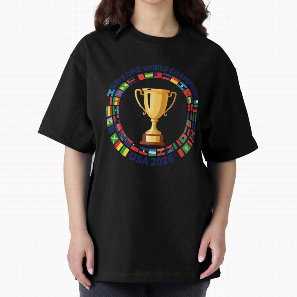 World Cup 2026 Celebration T-Shirt | USA Canada Mexico Soccer Fan Tee Oversized T-Shirt Show Up for the Glory of FIFA World Cup 2026 Group Stage Connected to Messi, CR7 and Mbappe, Netherlands Energy, Classic Soccer Heritage, Championship Pressure,