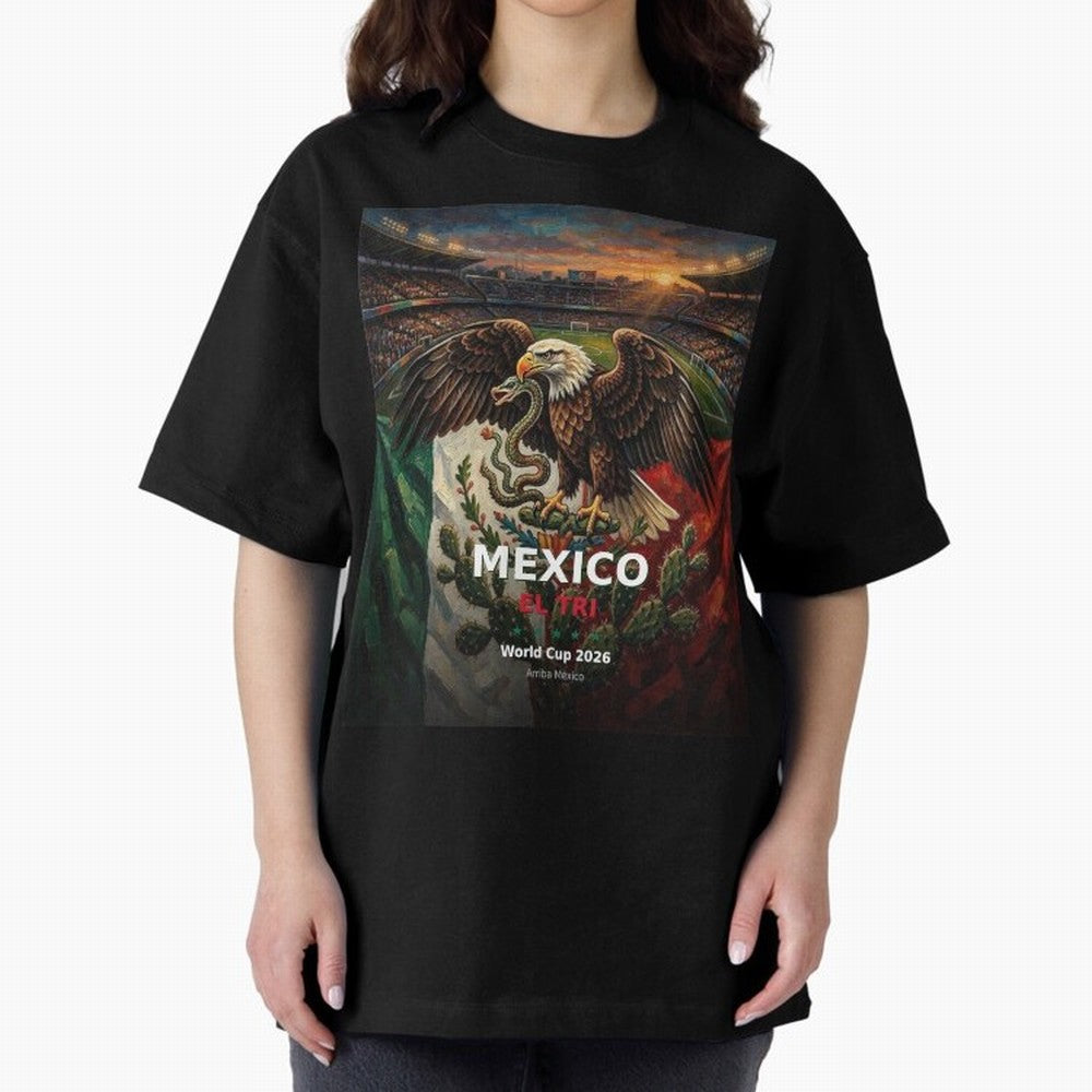 Mexico El Tri - World Cup 2026 Soccer Fan Tee Oversized T-Shirt Discover FIFA World Cup 2026 for Fans of Cristiano Ronaldo and England, Bringing Champion Mindset, Group Stage Buzz, Knockout Tension and Passionate Fan Culture; Ideal for Football