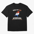 Netherlands Football Fan World Cup 2026 - Dutch Map Vintage Art Oversized T-Shirt Show Match Day Excitement for FIFA World Cup 2026 USA Canada Mexico Spirit, Celebrating Netherlands, Messi, CR7 and Mbappe, Football History, Final Match Energy,