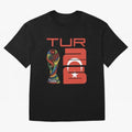 Turkey Football World Cup 2026 Fan Design Oversized T-Shirt Spotlight the FIFA World Cup 2026 Group Stage Journey through Messi, Neymar and Mbappe Highlights, France Pride, Worldwide Fan Energy, Dramatic Goals, Stadium Lights and Championship